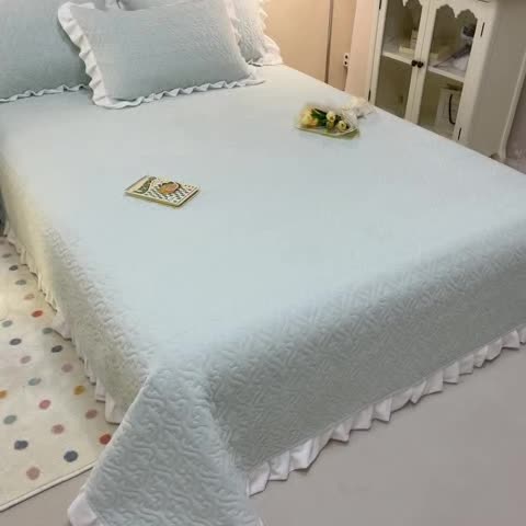 91家纺网 家纺一手货源 找家纺 （总）沐辰家居2023新款牛奶绒印花床盖