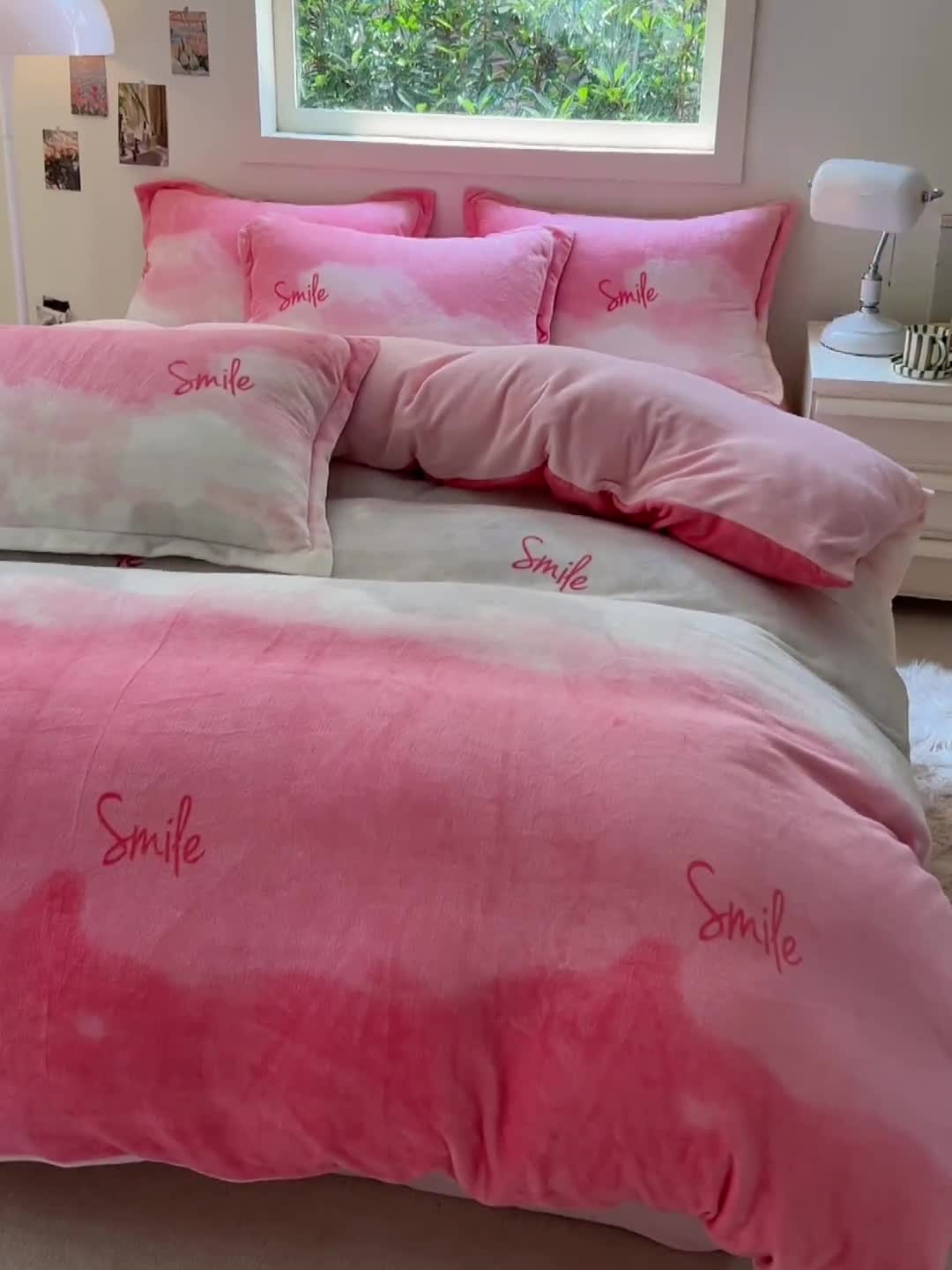 91家纺网 家纺一手货源 找家纺 慕尚 2025新款高克重加厚牛奶绒印花单被套-田园花卉系列 流年