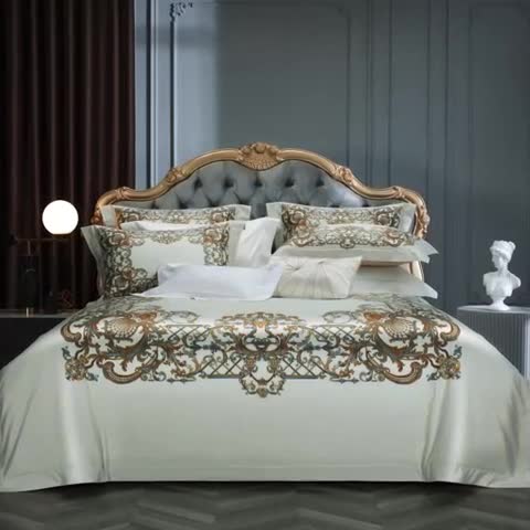 91家纺网 家纺一手货源 找家纺 缔缦 2023新款高端100s数码印花四件套-第五批 弗雷