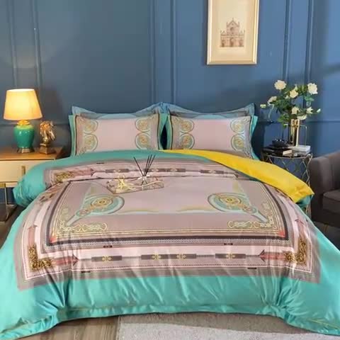 91家纺网 家纺一手货源 找家纺 宜家坊 2023新款高克重高奢云丝绒系列四件套 莱恩-兰