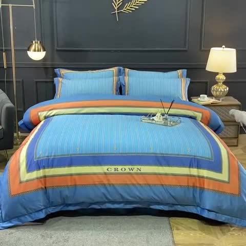 91家纺网 家纺一手货源 找家纺 宜家坊 2023新款高克重高奢云丝绒系列四件套 圣托里尼-兰