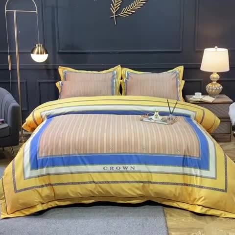 91家纺网 家纺一手货源 找家纺 宜家坊 2023新款高克重高奢云丝绒系列四件套 圣托里尼-棕