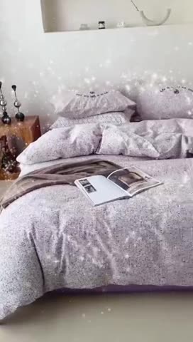 91家纺网 家纺一手货源 找家纺 棉生活 2023新款全棉磨毛四件套 暖光紫