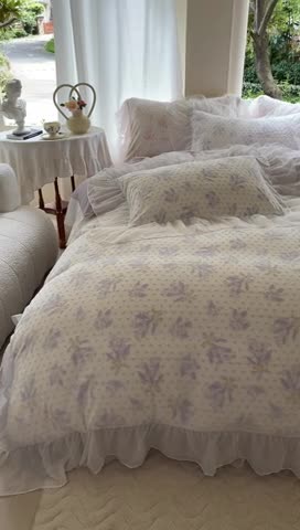 91家纺网 家纺一手货源 找家纺 玛奇朵2023新款秋冬新品5D立体雕花牛奶绒四件套 温妮-紫