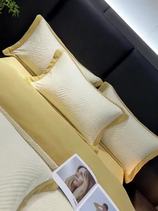 91家纺网 家纺一手货源 找家纺 （总）佳居缘 2023新款230g全消光牛奶绒四件套-印象系列