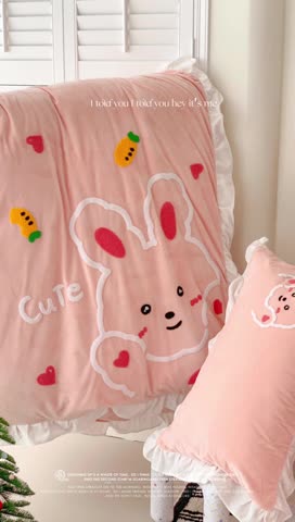 91家纺网 家纺一手货源 找家纺 （总）星期八 2023新款牛奶绒贴布绣四件套