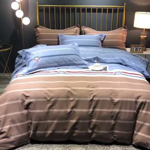 91家纺网 家纺一手货源 找家纺 晶缦家纺 2023新款风尚系全棉生态磨毛多规格四件套 淘气堡