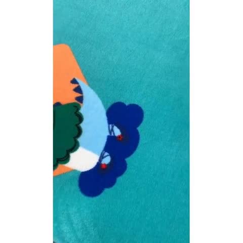 91家纺网 家纺一手货源 找家纺 小虾米 2023新款上下床加厚牛奶绒被套 恐龙世界