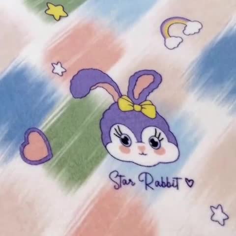 91家纺网 家纺一手货源 找家纺 小虾米 2023新款上下床加厚牛奶绒被套 星黛兔