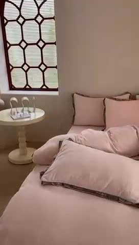 91家纺网 家纺一手货源 找家纺 （总）蜜柚 2024新款高克重全消光牛奶绒雕花烂花法式轻奢四件套