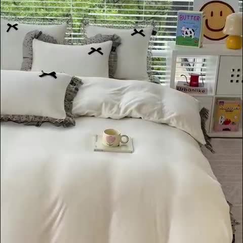 91家纺网 家纺一手货源 找家纺 （总）2025新款牛奶绒雕花四件套-KK小姐