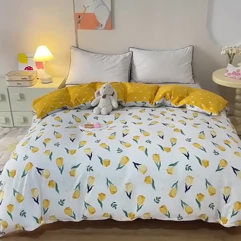 91家纺网 家纺一手货源 找家纺 甜之梦 新款12868全棉定制尺寸印花系列单被套约定