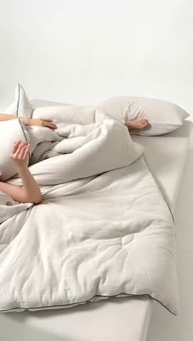 91家纺网 家纺一手货源 找家纺 （总）安莱生活 2023新款A类高端本色色织双层纱棉花被