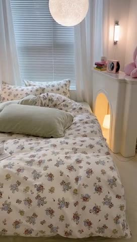 91家纺网 家纺一手货源 找家纺 昔可 2023新款亲肤柔软棉加绒四件套 彩色玫瑰