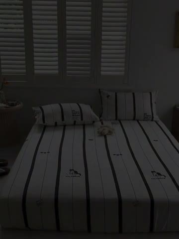 91家纺网 家纺一手货源 找家纺 洋铭区 2023新款全棉单品床笠条纹小猫