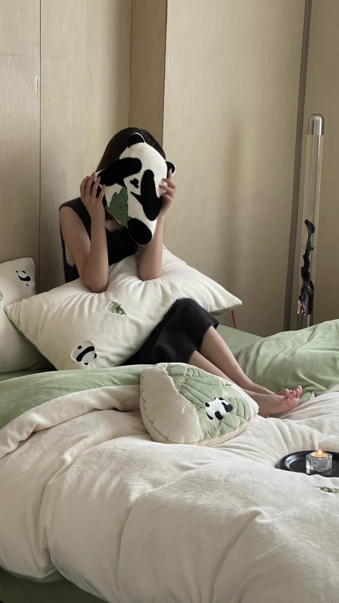 91家纺网 家纺一手货源 找家纺 安莱生活 2023年新品230克牛奶绒贴布绣系列四件套-夺笋系列 夺笋-春芽绿