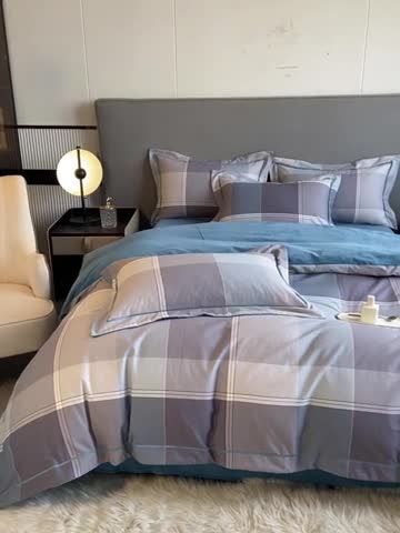 91家纺网 家纺一手货源 找家纺 大宽边A纯棉B牛奶绒四件套133*72全棉加绒法兰宝宝兔绒水晶 嘉宇格