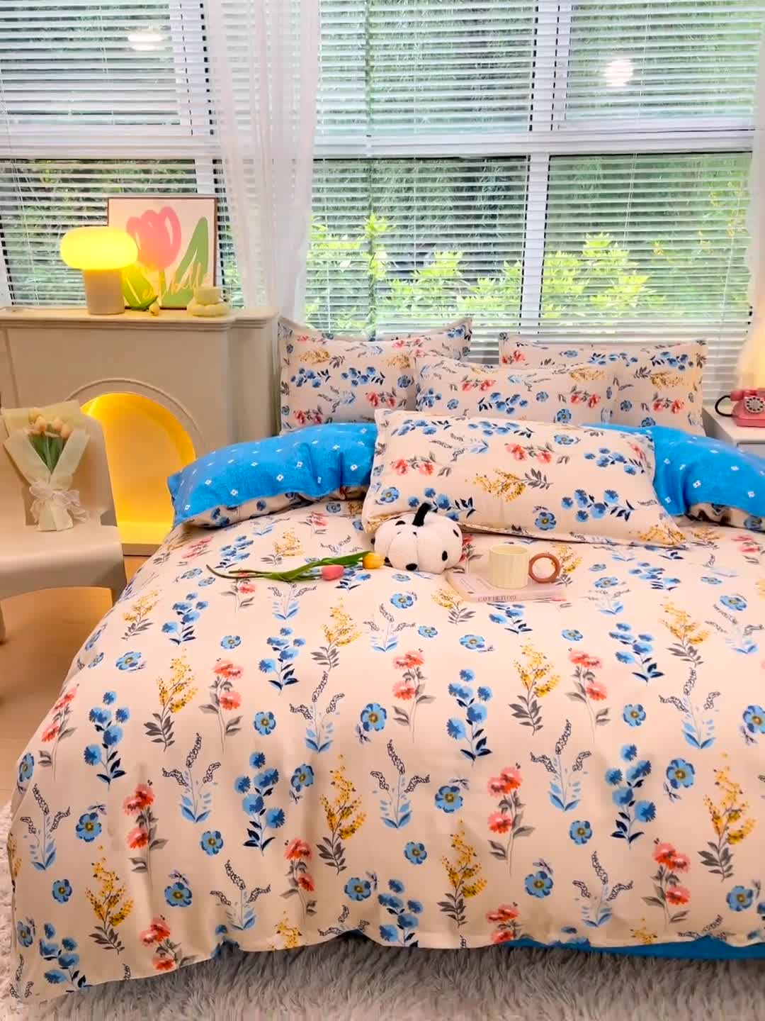 91家纺网 家纺一手货源 找家纺 曼璐 2025直播爆款植物羊绒四件套加厚斜纹磨毛被套套件 柔情蜜语