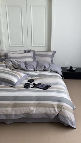 91家纺网 家纺一手货源 找家纺 （总）旷野 2023新款全棉磨毛轻奢四件套