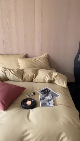 91家纺网 家纺一手货源 找家纺 旷野 2023新款纯色磨毛四件套 香槟金