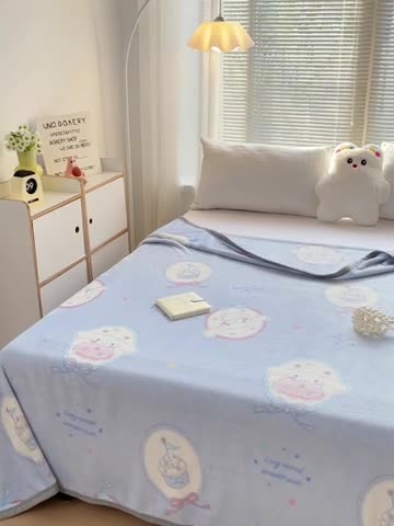 91家纺网 家纺一手货源 找家纺 海岛哥哥 2023新款双面牛奶绒盖毯正版三丽鸥授权系列毛毯 玉桂狗