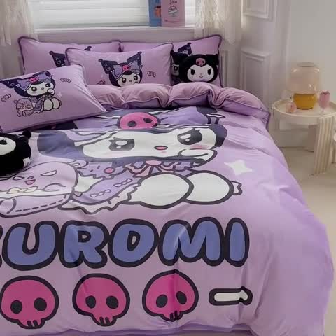 91家纺网 家纺一手货源 找家纺 蘭菲家纺 2023新款宝宝绒卡通印花四件套及单品 小库日记