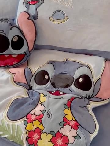 91家纺网 家纺一手货源 找家纺 （总）紫碧螺 2023新款牛奶绒系列四件套-史迪奇