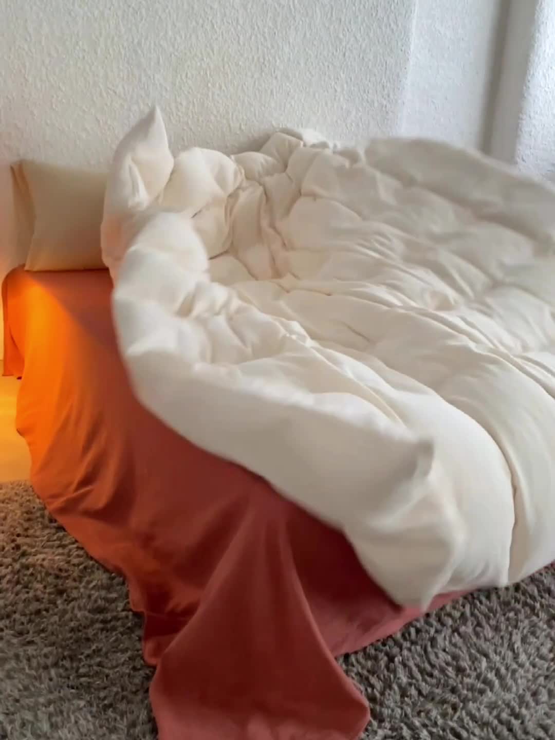 91家纺网 家纺一手货源 找家纺 （总）安莱生活2024新款绉纱美拉德色混搭四件套单品系列