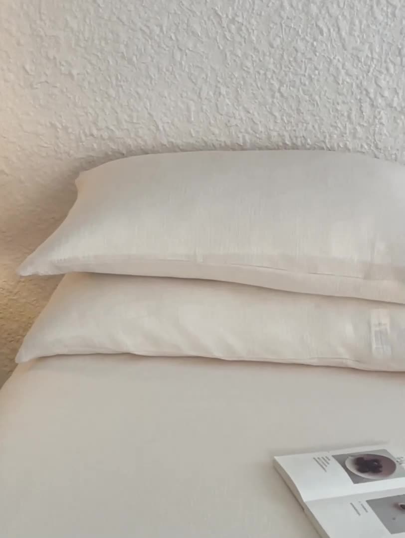 91家纺网 家纺一手货源 找家纺 安莱生活2024新款绉纱美拉德色纯色单品枕套 芝士