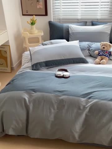 91家纺网 家纺一手货源 找家纺 西引力 2024新款全棉卡通印花四件套 经典回味