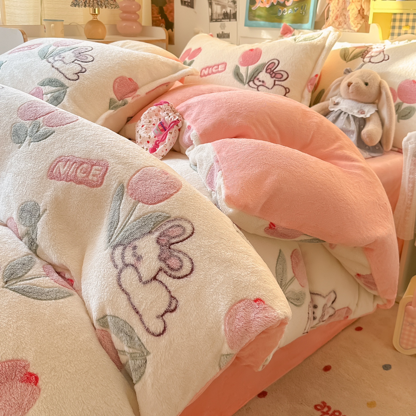 2025新款高克重雪花绒牛奶绒四件套系列