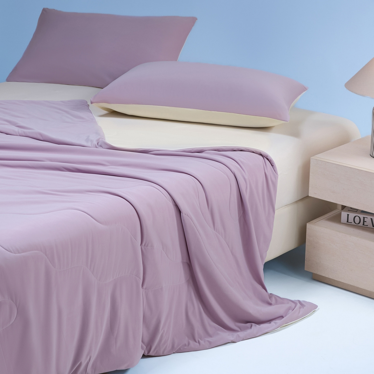 2026新款A类凉感丝锦氨撞色夏被夏凉被空调被