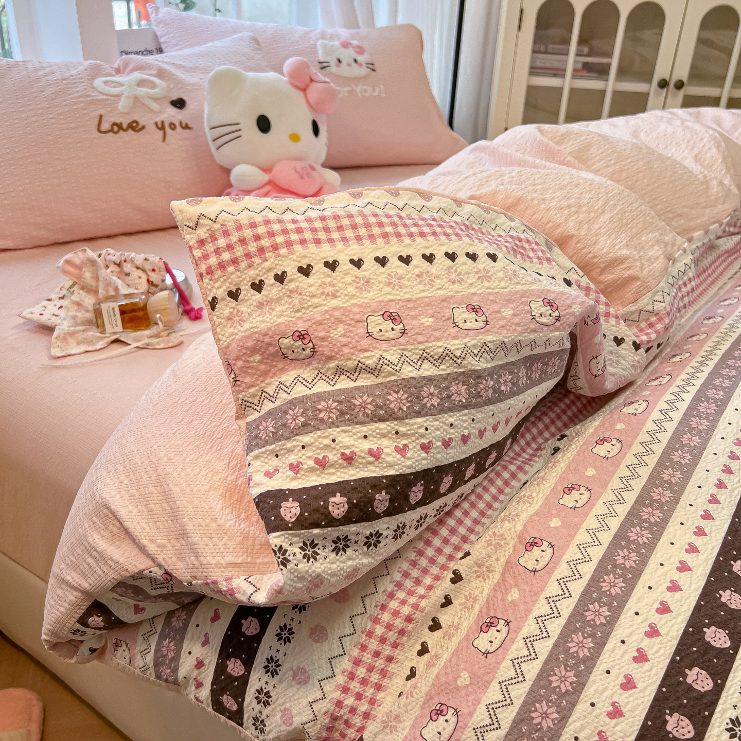 2026新款泡芙纱费尔岛毛巾绣四件套