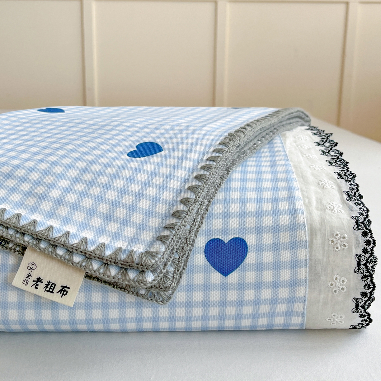 2026新款A类100%全棉老粗布花边款单品系列床
