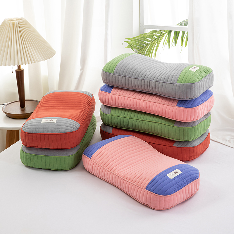 （总）仁宇枕业 2024年新款枕芯 全棉韩式砂洗系列全荞麦枕头枕芯