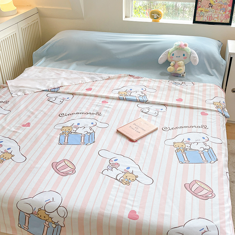 91家纺网 家纺一手货源 找家纺 金爱家 2024新款三丽鸥正版授权纯棉旅行隔脏睡袋火车出行睡袋系列（送同款收纳袋） 纯棉睡袋-快乐旅行