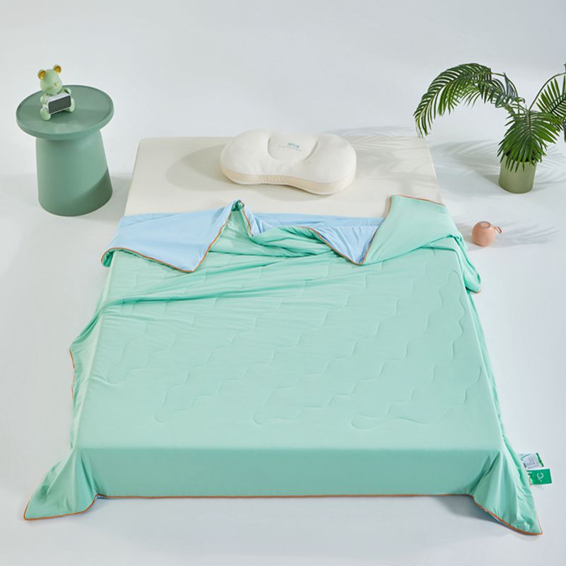 91家纺网 家纺一手货源 找家纺 （总）龙图 2025新款氨纶凉感丝夏被瓜瓜被冰淇淋西瓜被夏凉被空调被双拼纯色